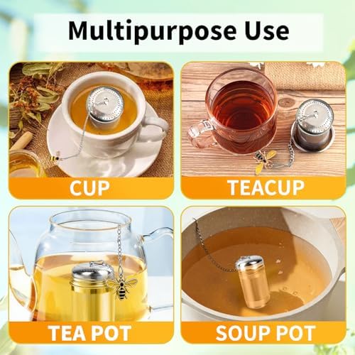 2 Pack Extra Fine Mesh Tea Infuser for Loose Leaf Tea Steeper
