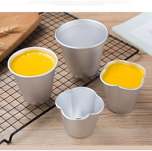 6 Packs Popover Pan, Aluminium Pudding Tin Cup Baking Maker