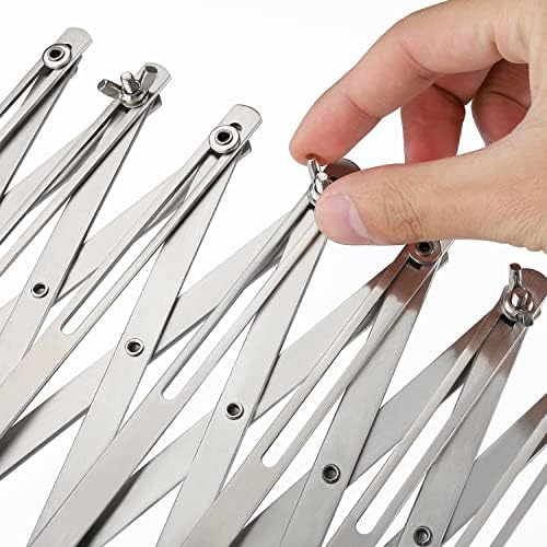 7 Wheel Pastry Cutter Roller Stainless Steel Pizza Slicer Multi-Round