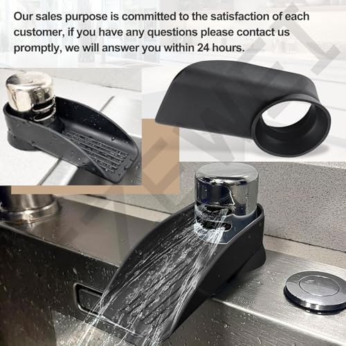 Black Dishwasher Air Gap Cover Water Ramp Silicone Splash Guard
