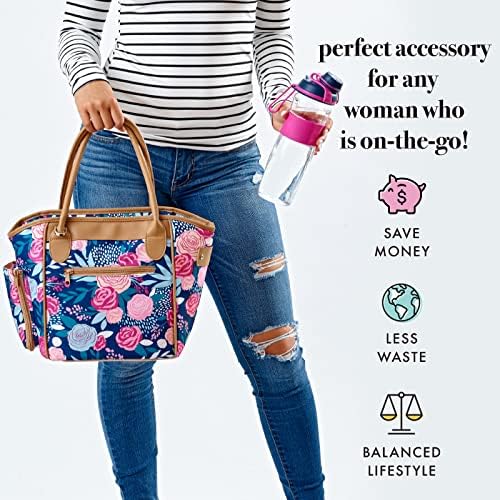 Fit & Fresh Large Lunch Bag for Women, Navy