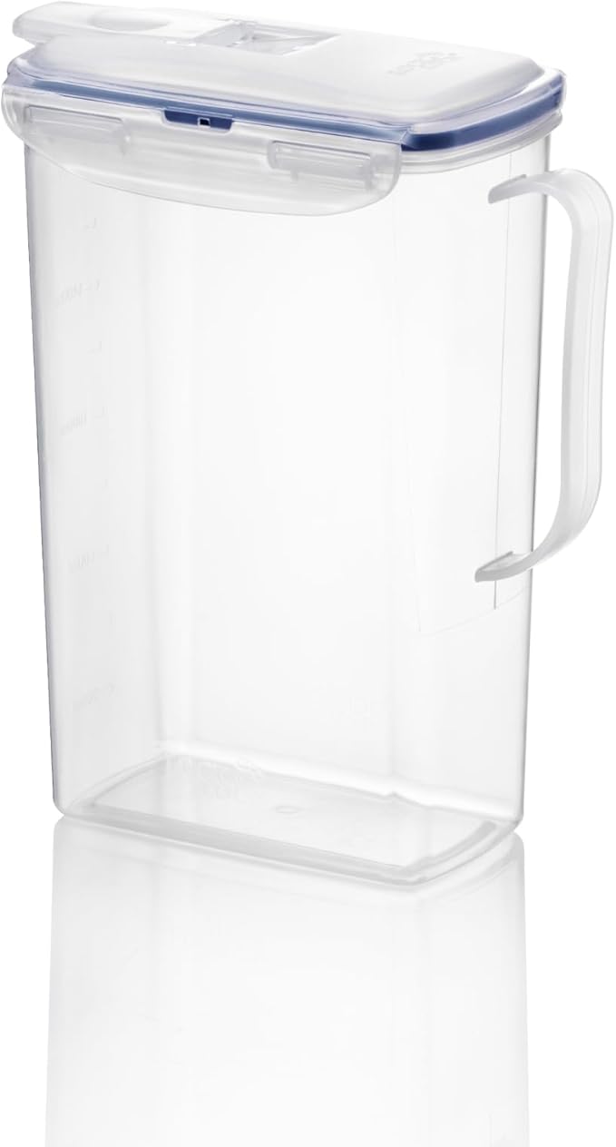LocknLock Aqua Fridge Door Water Jug | Clear Pitcher | BPA Free Plastic Pitcher - Image 2
