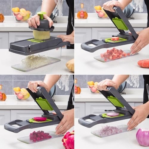 12-in-1 Vegetable Chopper with Storage Container