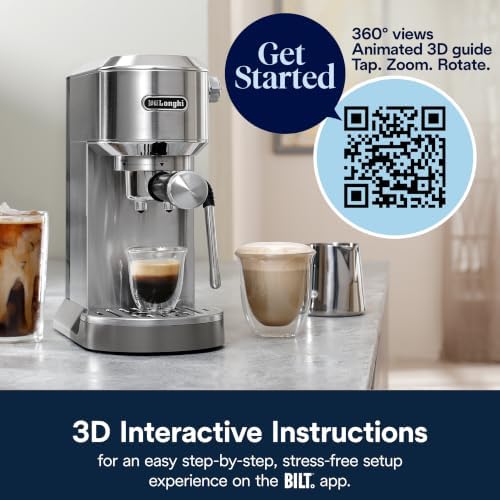 De'Longhi Dedica Duo Compact Espresso Machine, Stainless Steel
