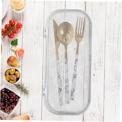 Stainless Steel Dishwasher Cutlery Basket for Utensils, Silver