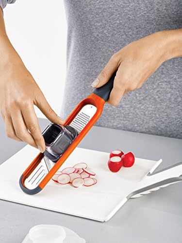 Joseph Joseph 2-in-1 Mini Grater & Slicer – Compact Kitchen Tool with
