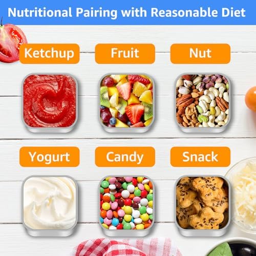 12 Pack Stainless Steel Snack Containers with Lids, 6oz