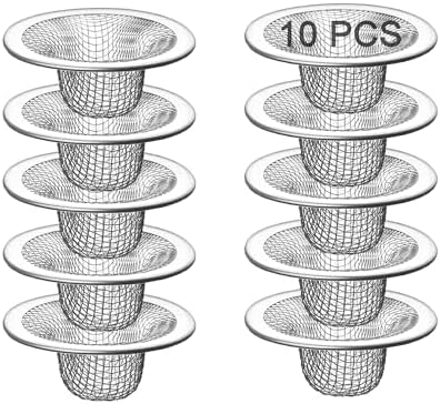 10PCS Mesh Sink Drain Strainer Bathroom, 2.75" Stainless Steel Slop