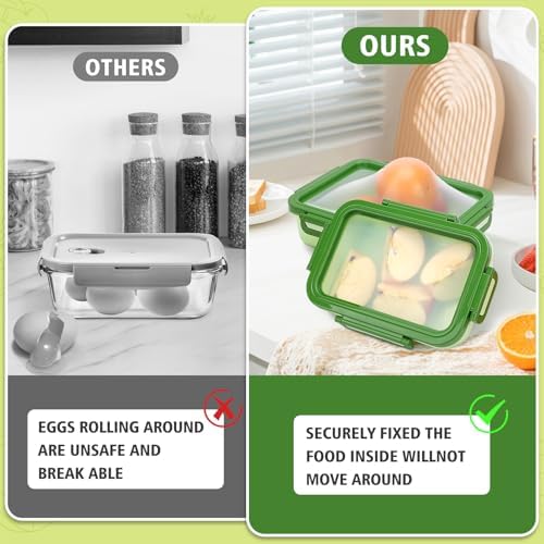 Silicone Stretch Lid Crisper Set, 2-Piece, Green