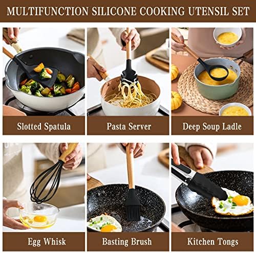 Umite Chef Silicone Kitchen Utensil Set, 33 pcs