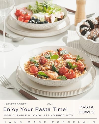 getstar Pasta Bowls, Large Salad Serving Bowls (9.2 inch/42 oz)