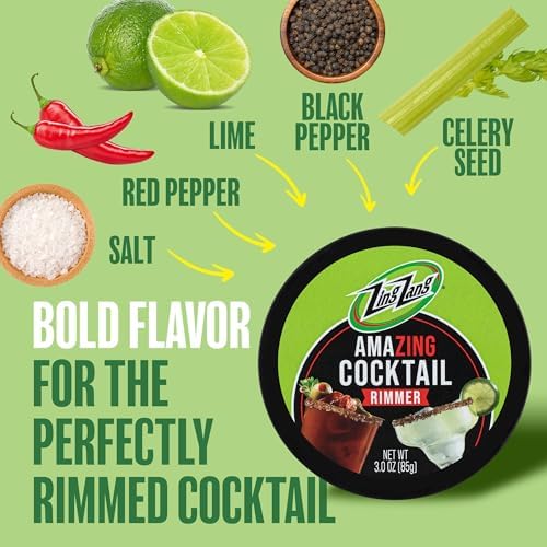 Zing Zang Cocktail Salt Rimmer, Bold Bloody Mary Flavor (3 Oz) for