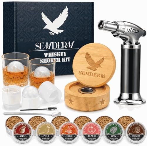 Bourbon Whiskey Smoker Kit with Torch - Old Fashioned Cocktail Smoker