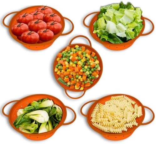 Silicone Colander, Collapsible Colander, Kitchen Food Strainer