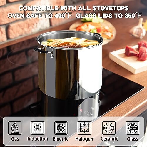 Cook N Home 5 Quart Stainless Steel Small Stock Pot with Lid