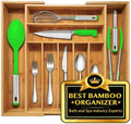 Nature Gear Bamboo Kitchen Drawer Organizer, Expandable Wood Utensil