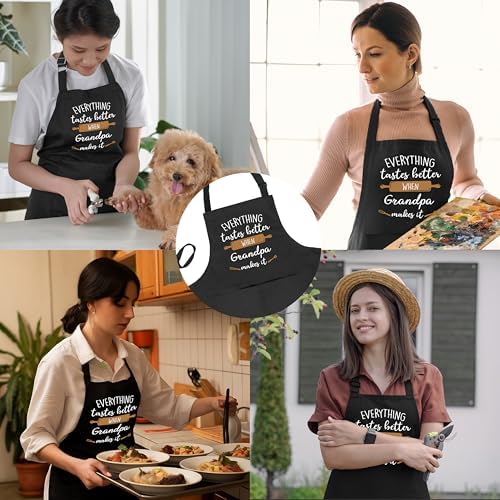 Grandpa Apron, Grandpa Gifts, Grandpa Gifts from Grandkids, Cooking
