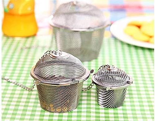 4 PCS Chained Lid Stainless Steel Tea Strainer Mesh Infuser Tea Ball