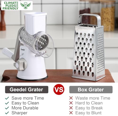 Geedel Hand Crank Rotary Cheese Grater