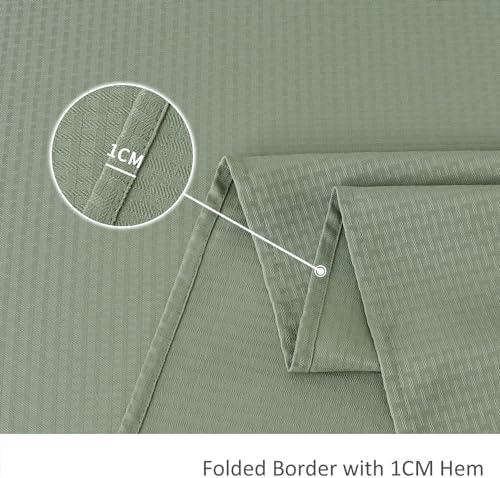 maxmill Rectangle Tablecloth Weaved Pattern Waterproof Spillproof