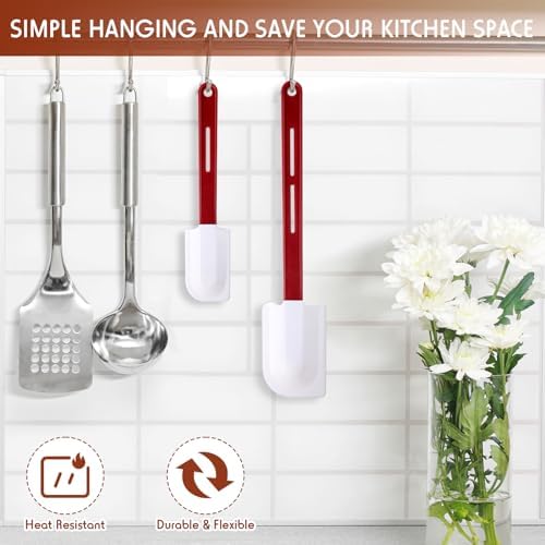 Norme Rubber Spatula Set, 8-Piece, 10-Inch and 14-Inch