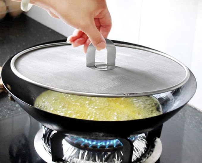304 tainless Steel Splatter Screen Pan Lid - Image 4
