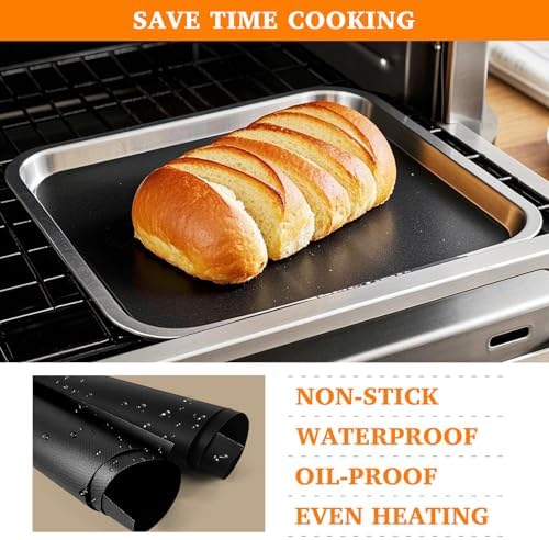Air Fryer Liners Reusable Teflon Mats Compatible with Nuwave Bravo xl
