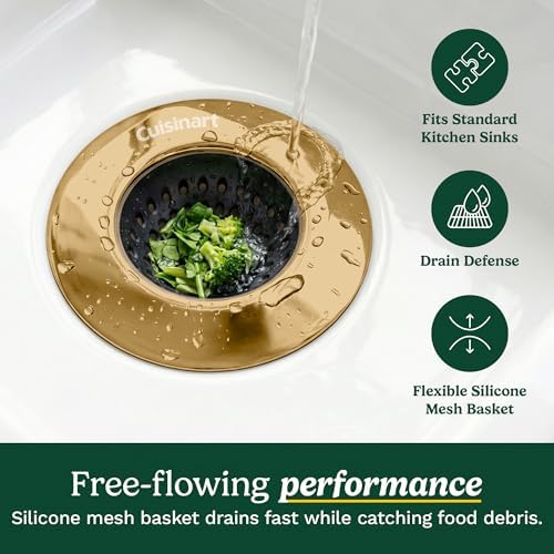 Cuisinart Sink Drain Strainer & Sponge Holder, 2-Piece Set