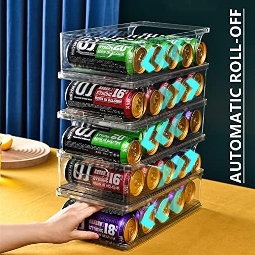 Xicennego 2-Tier Soda Can Organizer, 500ml/17oz, Stackable