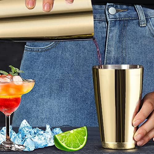 Stainless Steel Boston Shaker - 2-piece 18oz & 28oz Professional