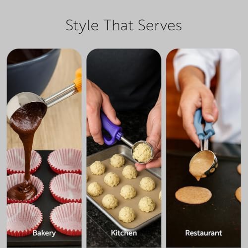 Restaurantware Comfy Grip 4 Ounce Gelato Scoop 1 Ambidextrous Ice