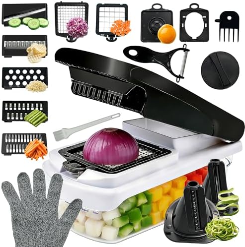 Veggie Chopper and Onion Dicer with Spiralizer