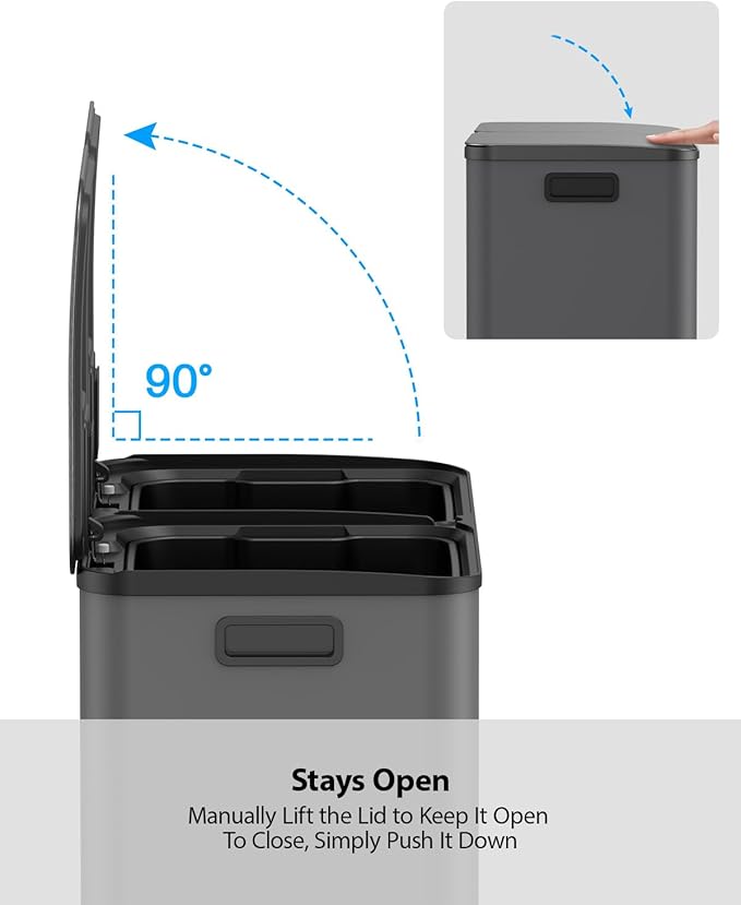 Lovewind Dual Trash and Recycling Bins - Image 7