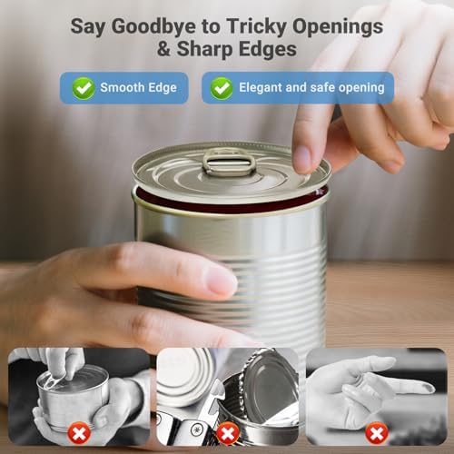 Rechargeable Electric Can Opener for Seniors/Kitchen,One Touch