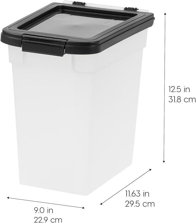 IRIS USA Airtight Dog Food Storage Container, 2 Pack, - Image 2