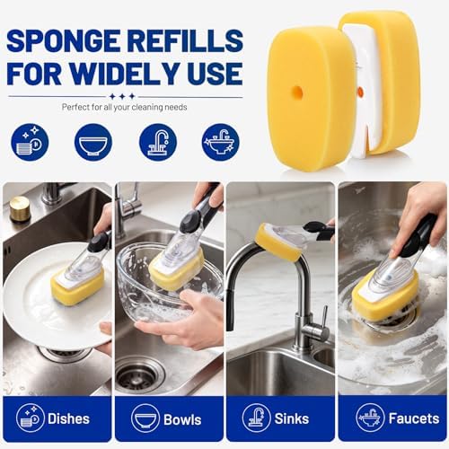 Sponge Brush Refills for OXO Dish Brush, 6 Pack