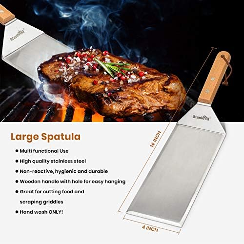 Stanbroil Stainless Steel Spatula Set Tools for Blackstone and Camp