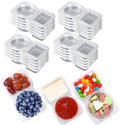 RXRRXR 20PCS Double Compartment Condiment Container With Lids