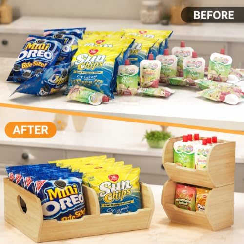 Potato and Onion Storage Bin, 3 Pack Fruit and Vegetable Storage