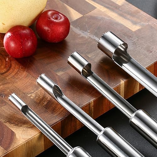 4-in-1 Stainless Steel Fruit Corer Set, Multi-Size Fruit & Pear Core