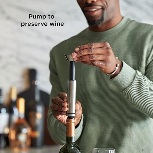 Rabbit Wine Vacuum Pump with Two Preserving Bottle Stoppers