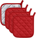Joyhalo 4 Pack Heat Resistant Pot Holders - Terry Cloth Sets for