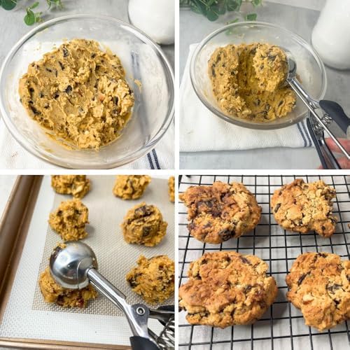 Cookie Scoop Set of 3 IceCream Scoop Set Stainless Steel Cookie Dough