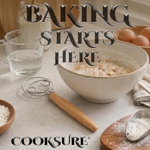 2Pcs Danish Dough Whisk & Bread Lame for Sourdough Bread – Wooden