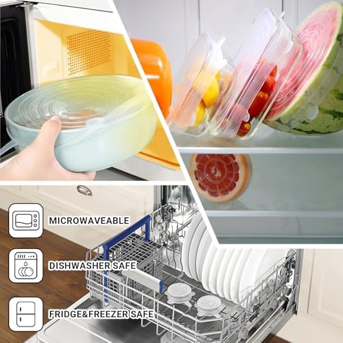4 Pack 4.5in Reusable Silicone Stretch Lids