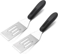 【2 Pack】 Small Metal Spatula Set, Mini Stainless Steel Serving Spatulas by Kunovo