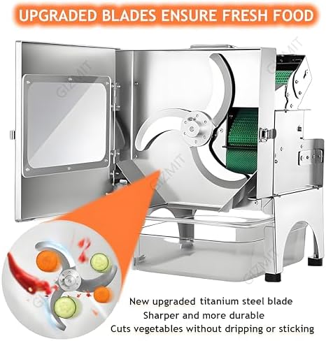 Commercial Electric Vegetable Chopper, 70mm Feed Port, 150kg/H
