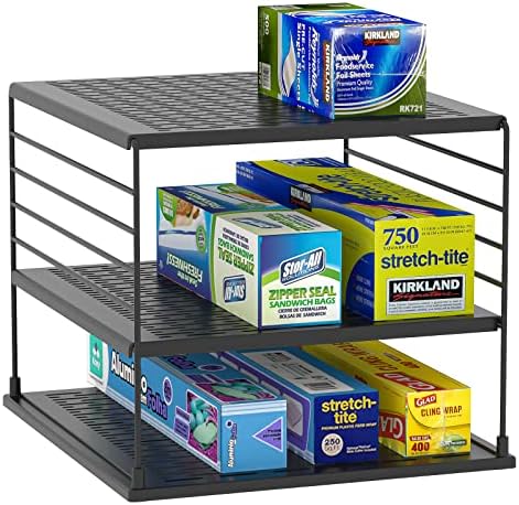 Cabinet Organizers and Storage -Divided Compartment Holder for Plastic