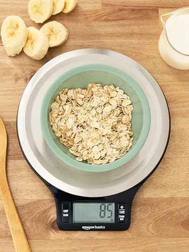Amazon Basics Digital Kitchen Scale with LCD Display, Tare Function