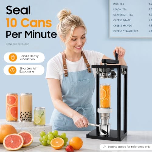 Commercial Manual Can Sealing Machine, 10 Pcs/min